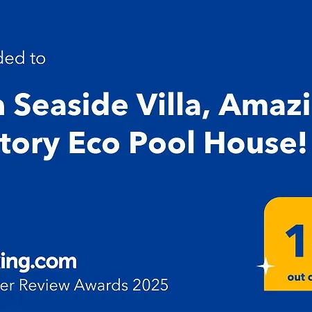Elia Seaside Villa, Amazing 2-story Eco Pool House! Kissamos